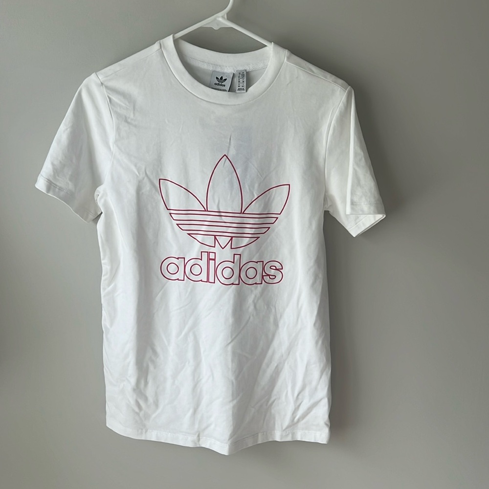 Adidas Women’s Tee NWT White/Powder Pink